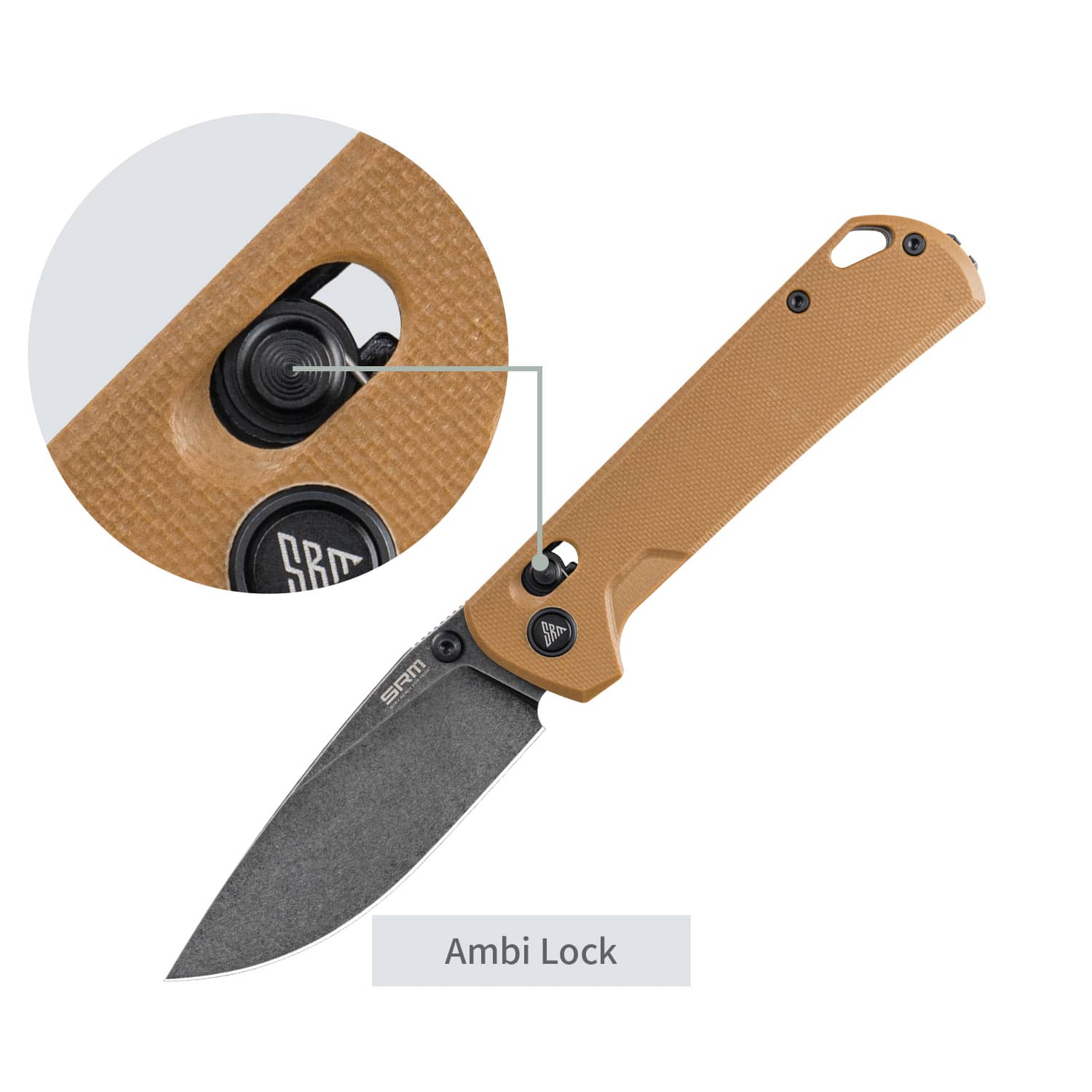 SRM 168L-GW2 (3.38” D2 Blade, G10 Handle) - Image 5