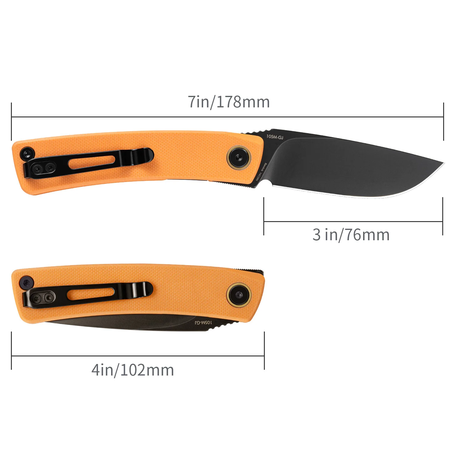 SRM Air 105M-GJ (2.95" 14C28N Blade, G10 Handle) - Image 6