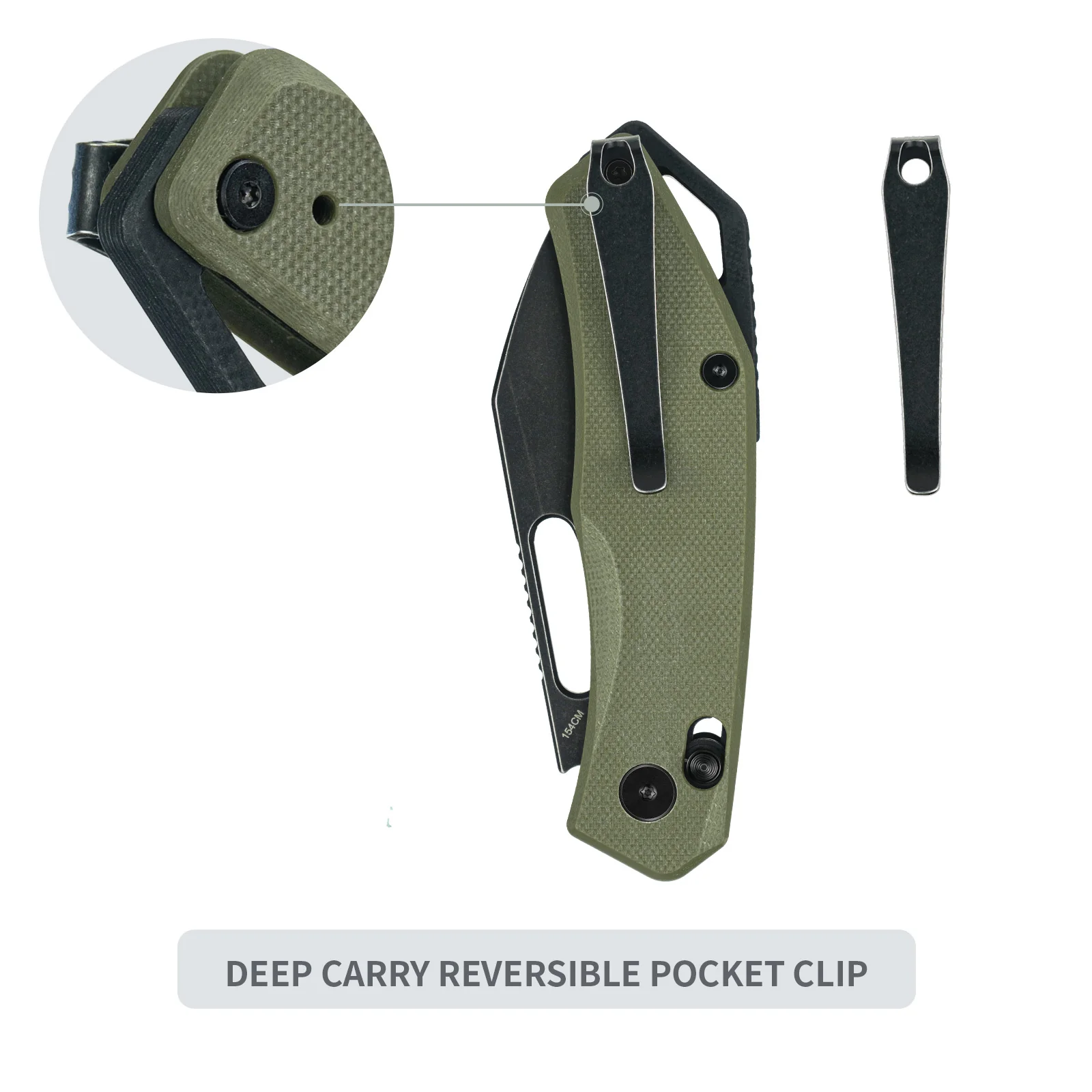 SRM Cub 261M-GP (2.83" 154CM Blade, G10 Handle) - Image 4