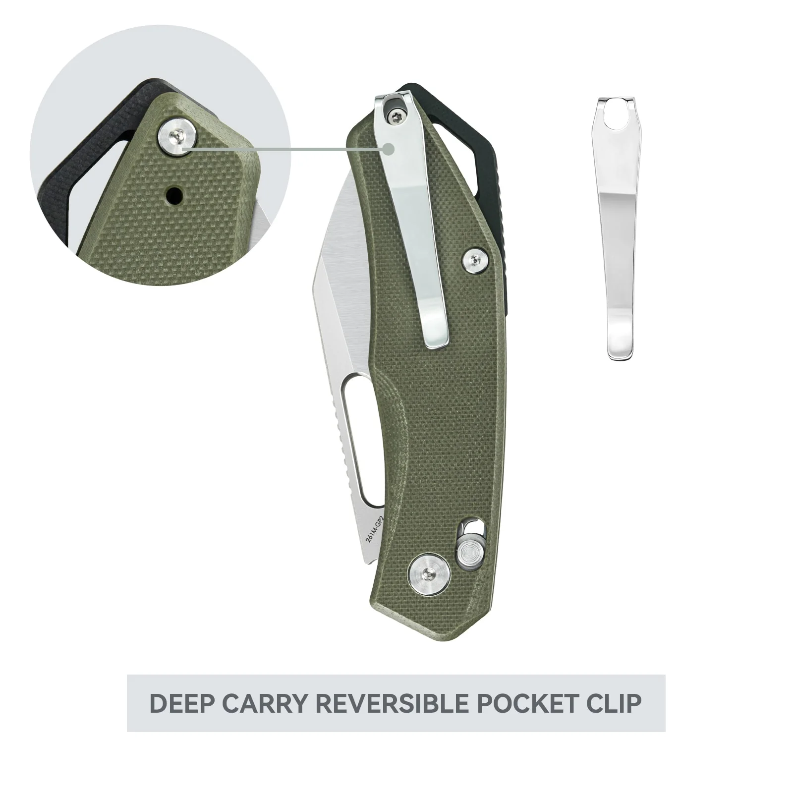 SRM Cub 261M-GP2 (2.83" Laminated 140Cr Blade, G10 Handle) - Image 5