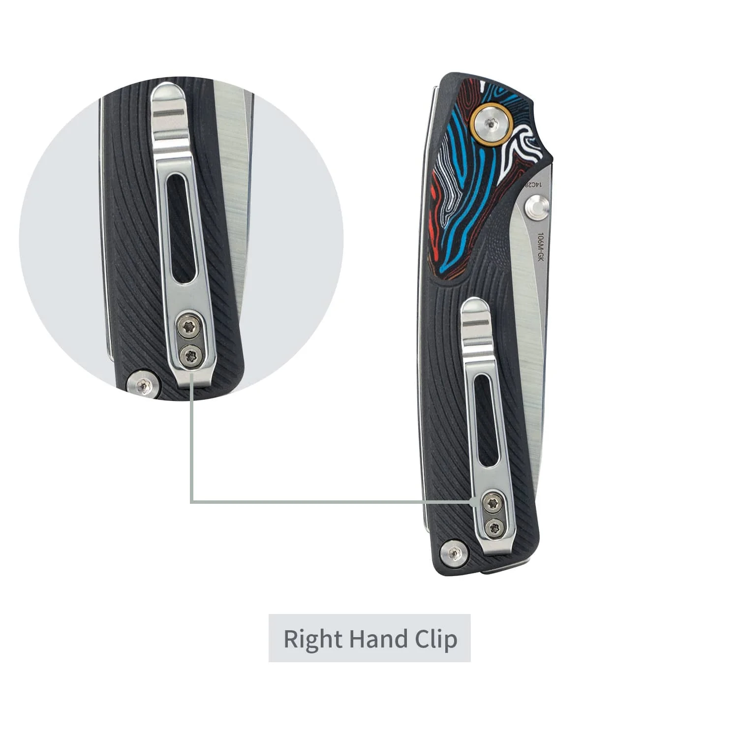 SRM Dome 106M-GK (2.99" 14C28N Blade, G10 Handle) - Image 5