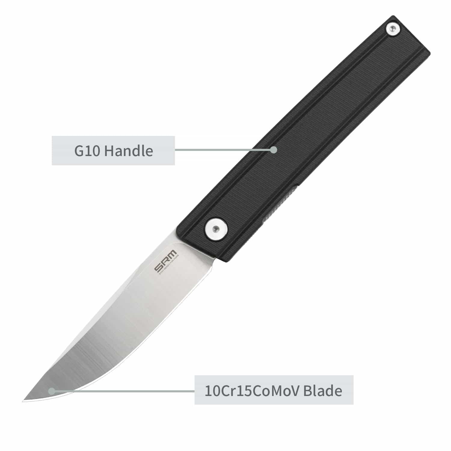 SRM Gent 401LC-GB (3.27" 10Cr Blade, G10 Handle) - Image 5