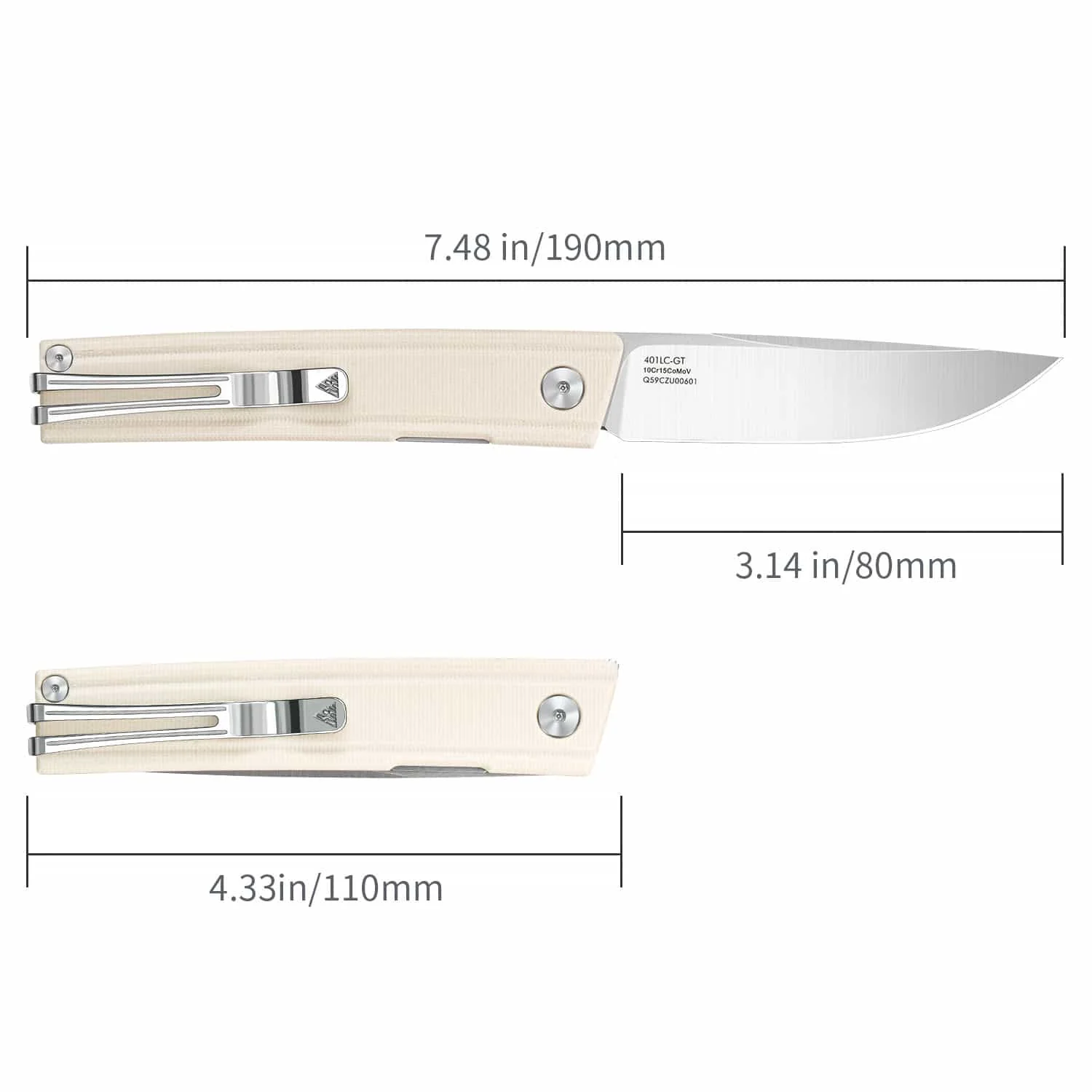 SRM Gent 401LC-GT (3.27" 10Cr Blade, G10 Handle) - Image 7