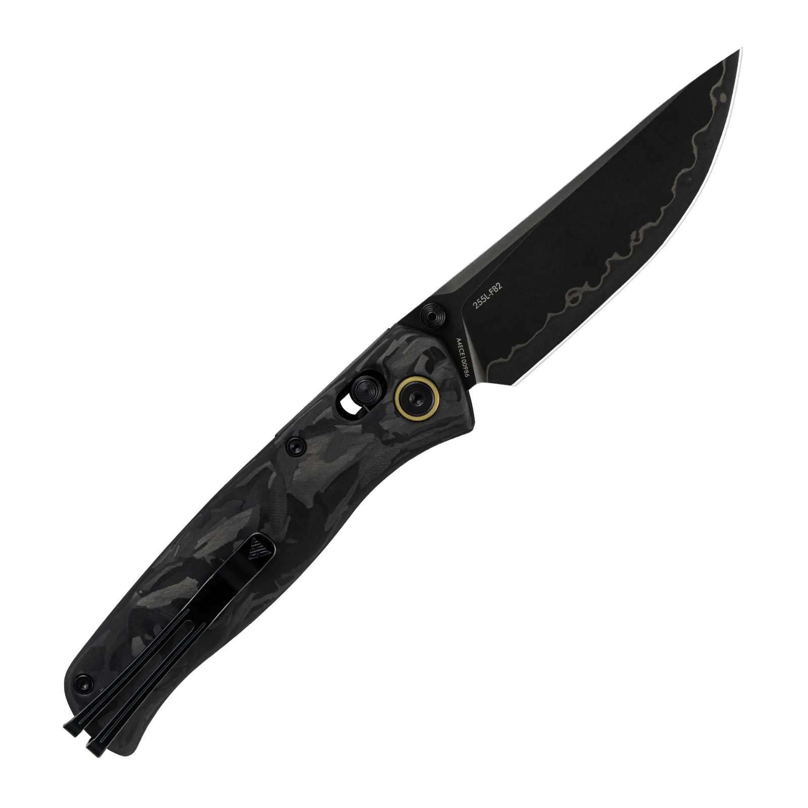 SRM Medal 255L-FB2 (3.2” Laminated 140Cr Steel Blade, Carbon-fiber Handle) - Image 10