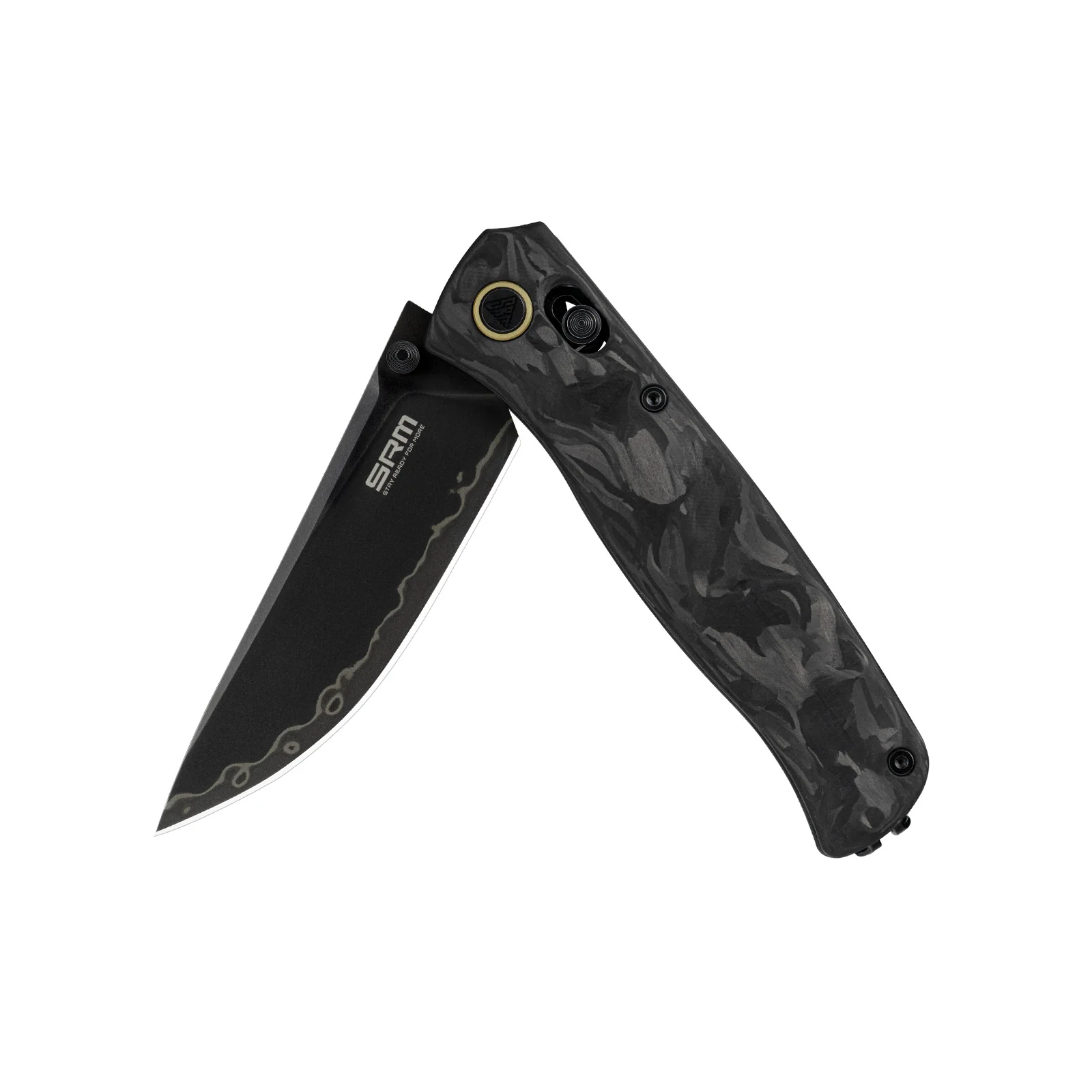 SRM Medal 255L-FB2 (3.2” Laminated 140Cr Steel Blade, Carbon-fiber Handle) - Image 11