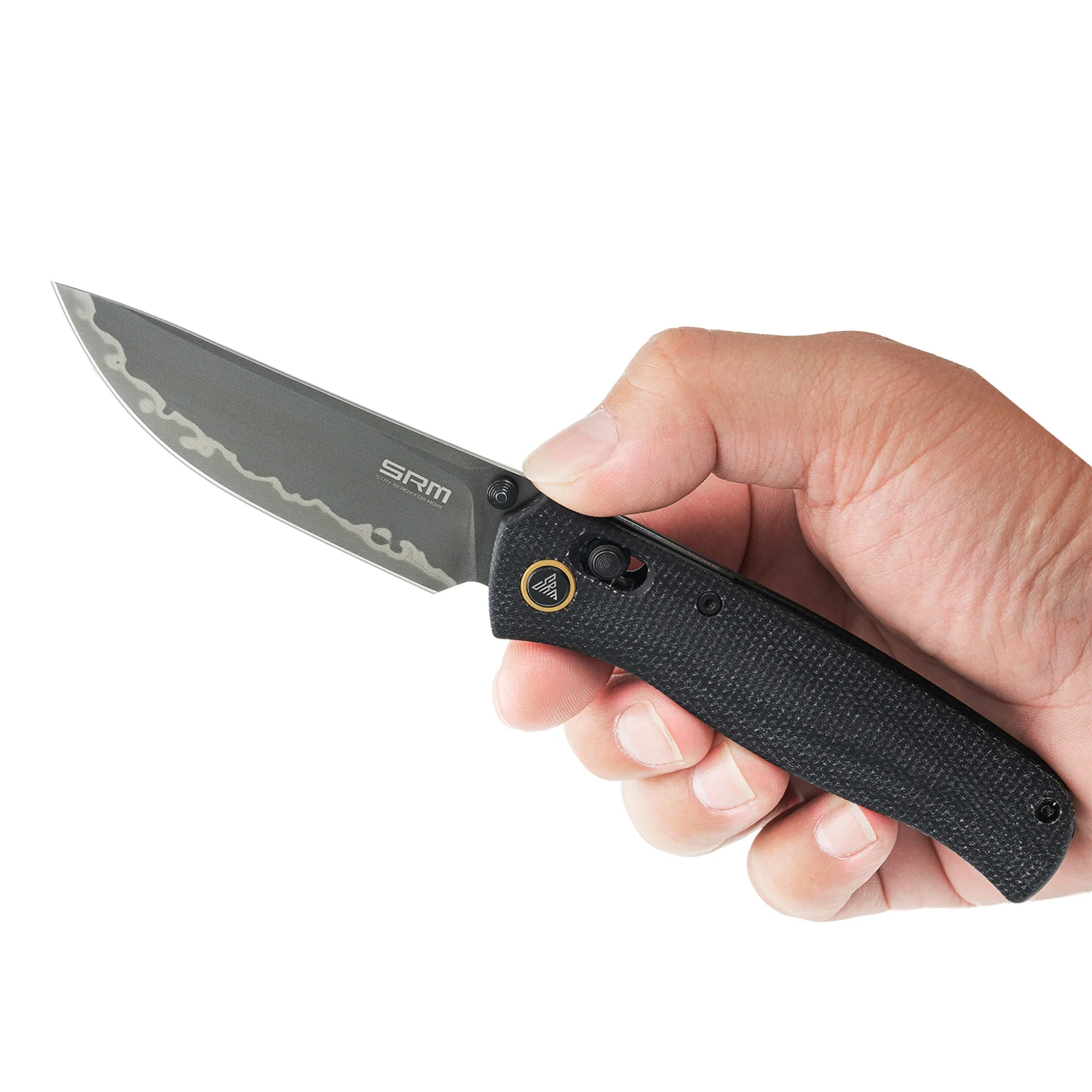 SRM Medal 255L-MB2 (3.2” Laminated 140Cr Steel Blade, Micarta Handle) - Image 8