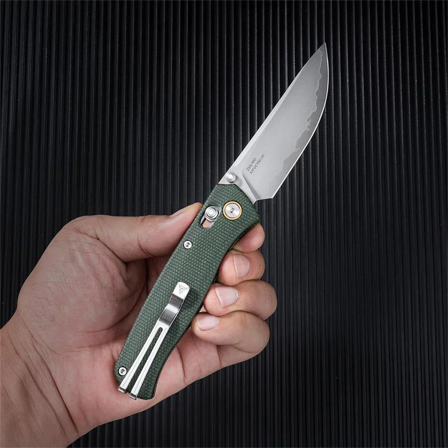 SRM Medal 255L-MG (3.2” Laminated 140Cr Steel Blade, Micarta Handle) - Image 3