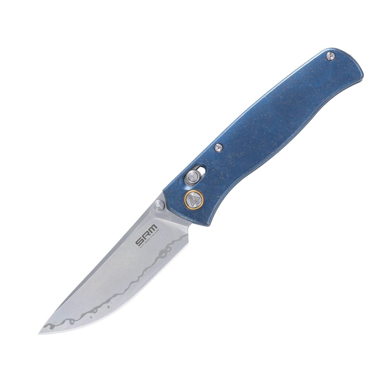 SRM Medal 255L-TE2 (3.2” Laminated 140Cr Steel Blade, TC4 Titanium Handle)