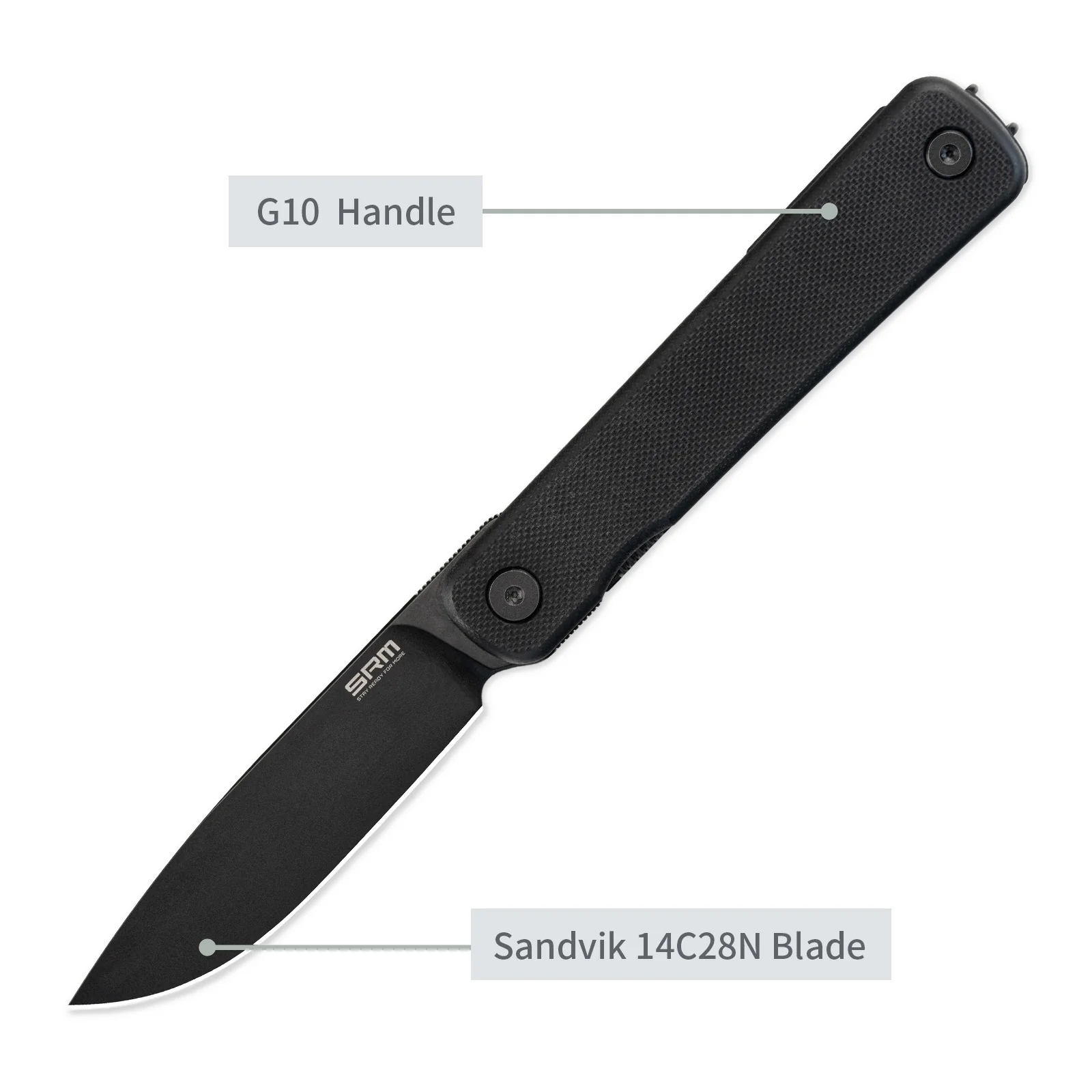 SRM Palfrey 135L-GB (3.27" 14C28N Blade, G10 Handle) - Image 3