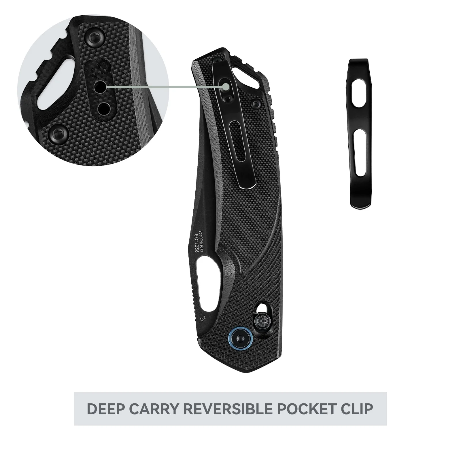 SRM Retriever 9201-GB (3.54" D2 Blade, G10 Handle) - Image 4