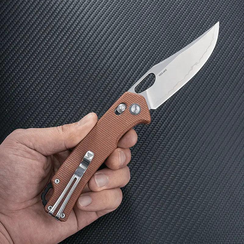 SRM Retriever 9203-MN2 (3.54" Laminated 140Cr Blade, Micarta Handle) - Image 3