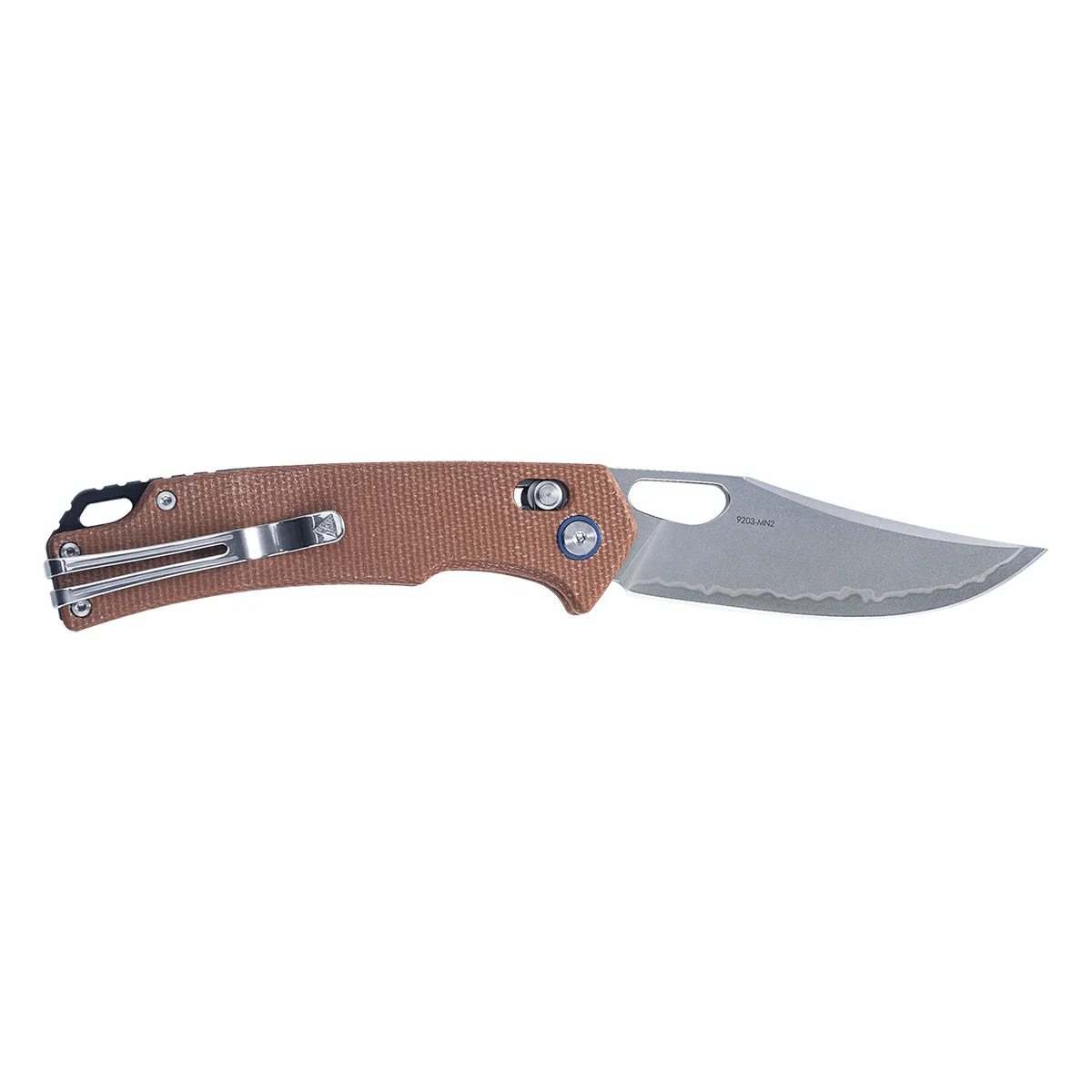SRM Retriever 9203-MN2 (3.54" Laminated 140Cr Blade, Micarta Handle) - Image 4
