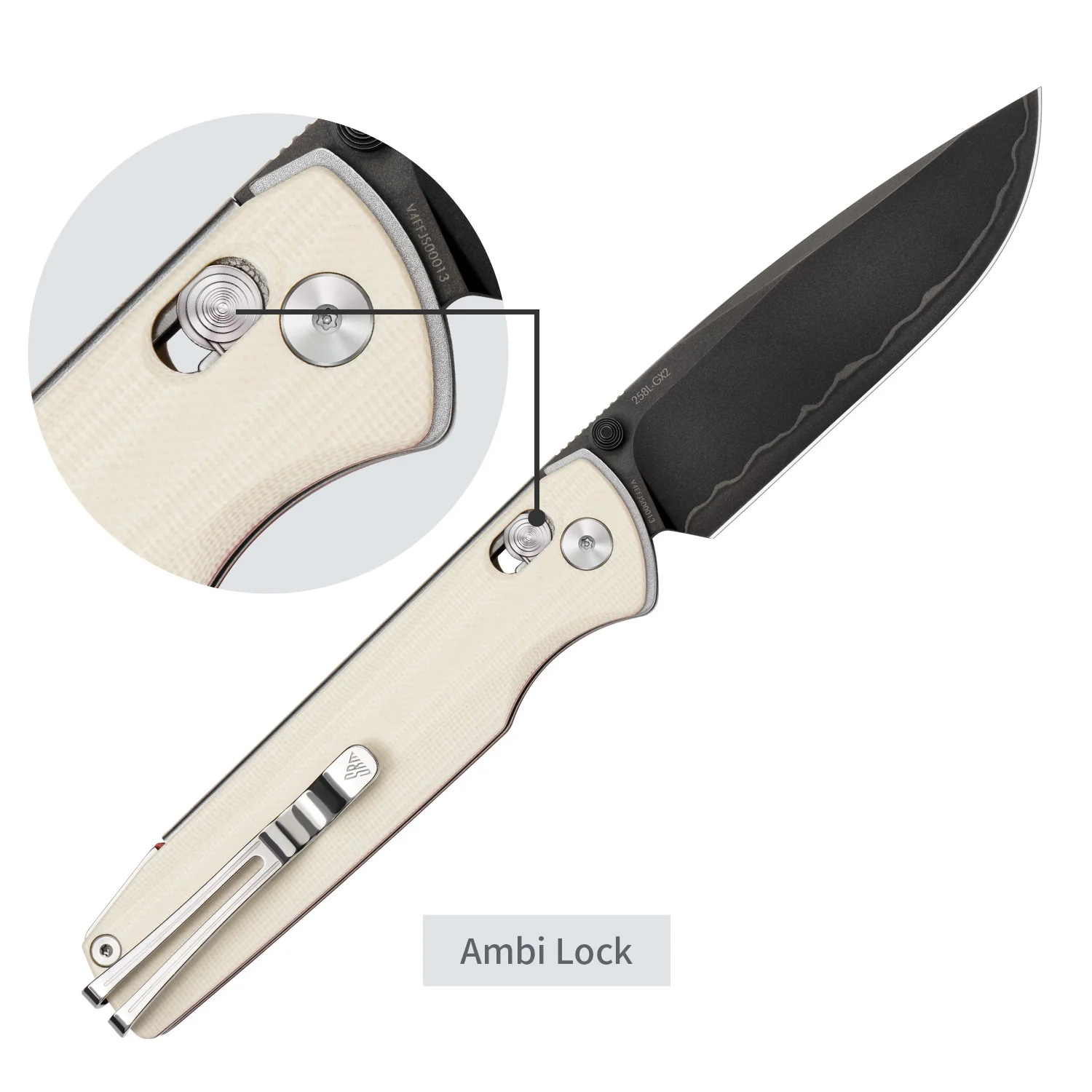 SRM Terrier 258L-GX2 (3.65" Laminated 140Cr Blade, G10 Handle) - Image 4
