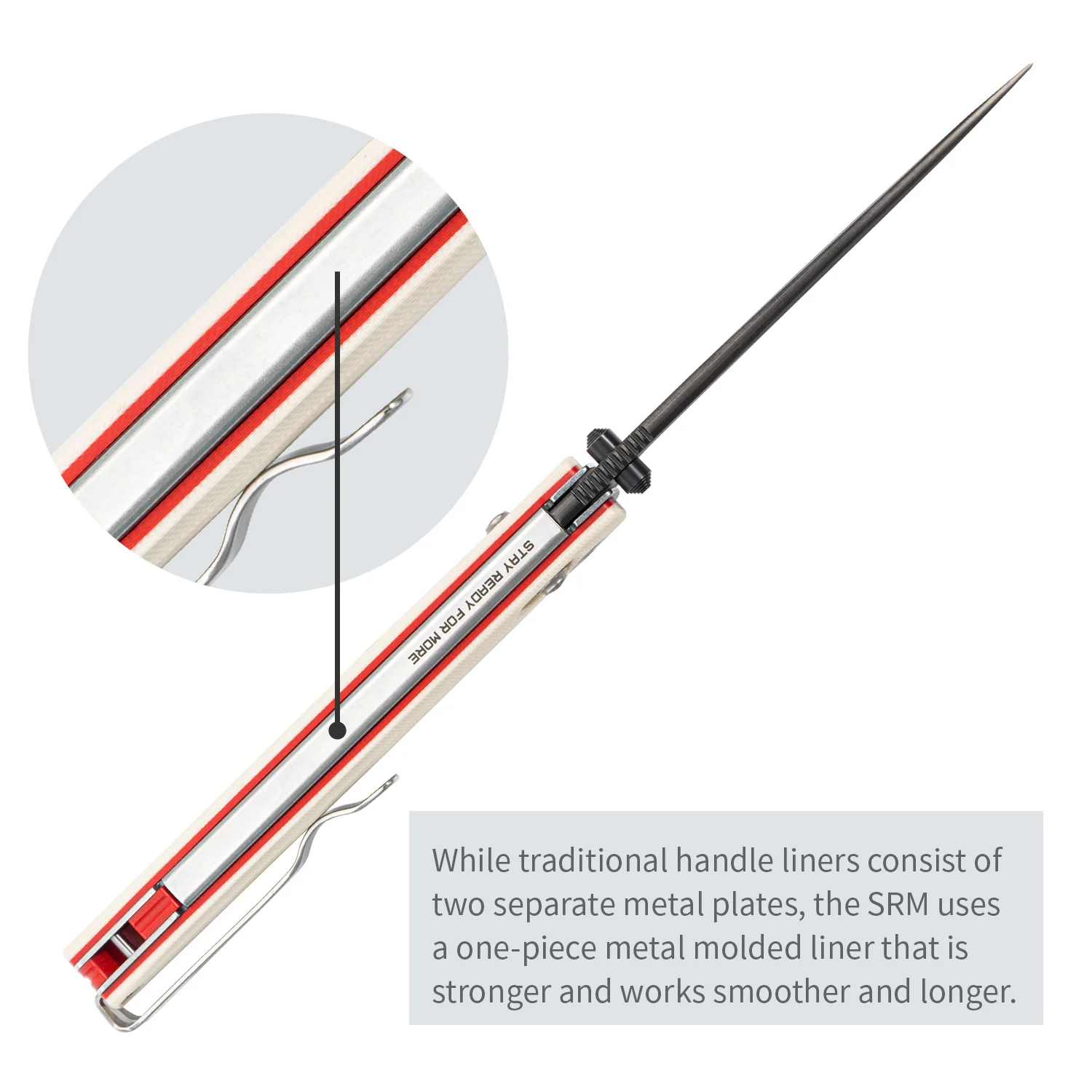 SRM Terrier 258L-GX2 (3.65" Laminated 140Cr Blade, G10 Handle) - Image 5