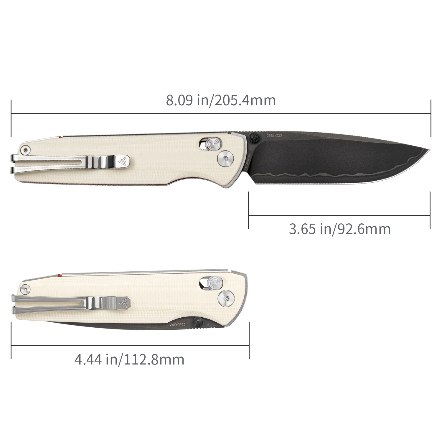 SRM Terrier 258L-GX2 (3.65" Laminated 140Cr Blade, G10 Handle) - Image 6