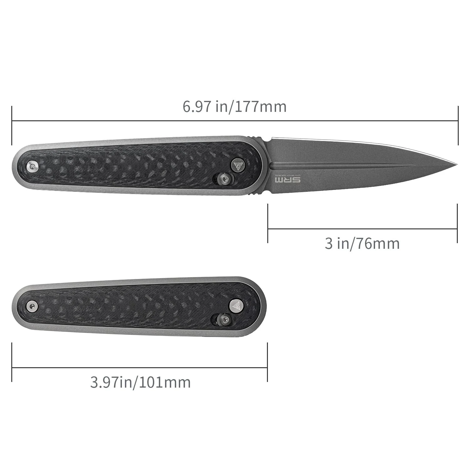 SRM Twin 251MB-GB (2.99" N690 Blade, G10 Handle) - Image 5