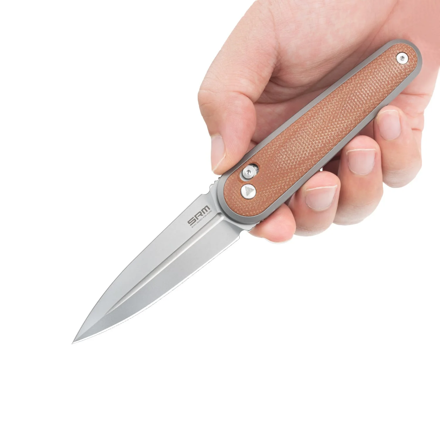 SRM Twin 251MB-MN (2.99" N690 Blade, Micarta Handle) - Image 7